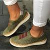 Spring and Autumn New Flat-bottomed Large-size Thick-soled Color Matching Sports Women's Shoes