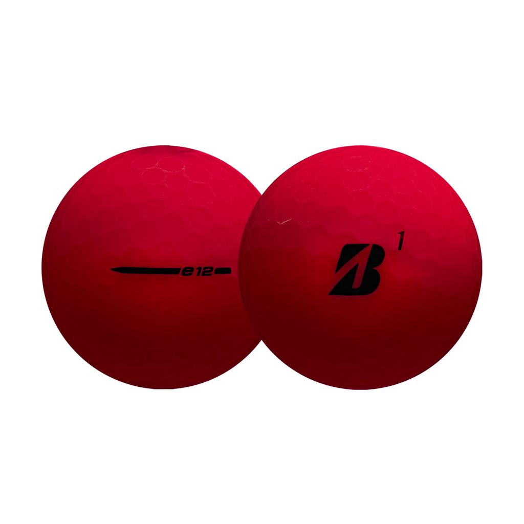 BRIDGESTONE GOLF 2023 e12 CONTACT Golf 1 дюжина Красные мячи США, (12 мячей), 3-х предметный, Импортный,