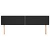 VidaXL Headboard with Ears Black 183x16x78-88 Cm Faux Leather3118730