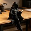 Gothic Reading Corner Accessory Dark Fantasy Figure, Skeleton Book Statue, Academy Bookshelf Ornament Home Decor for Library Office Study Room