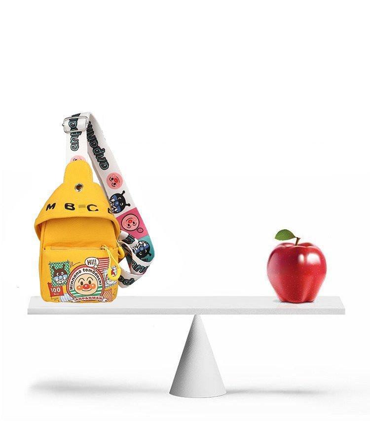 Холщовая сумка через плечо для девочек с мультяшным принтом и регулируемым ремешком