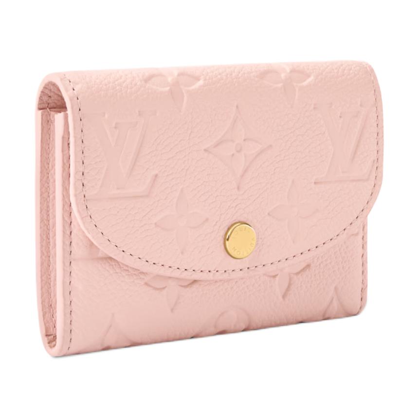 Louis Vuitton Кошелек женский из кожи с застежкой-кнопкой и монограммой Rosalie, розовый M26894