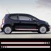 Автомобильные гоночные полосы на двери Виниловые наклейки Наклейки на обе боковые юбки Графика Аксессуары Для Volkswagen Up Хэтчбек Eco VW Move Up