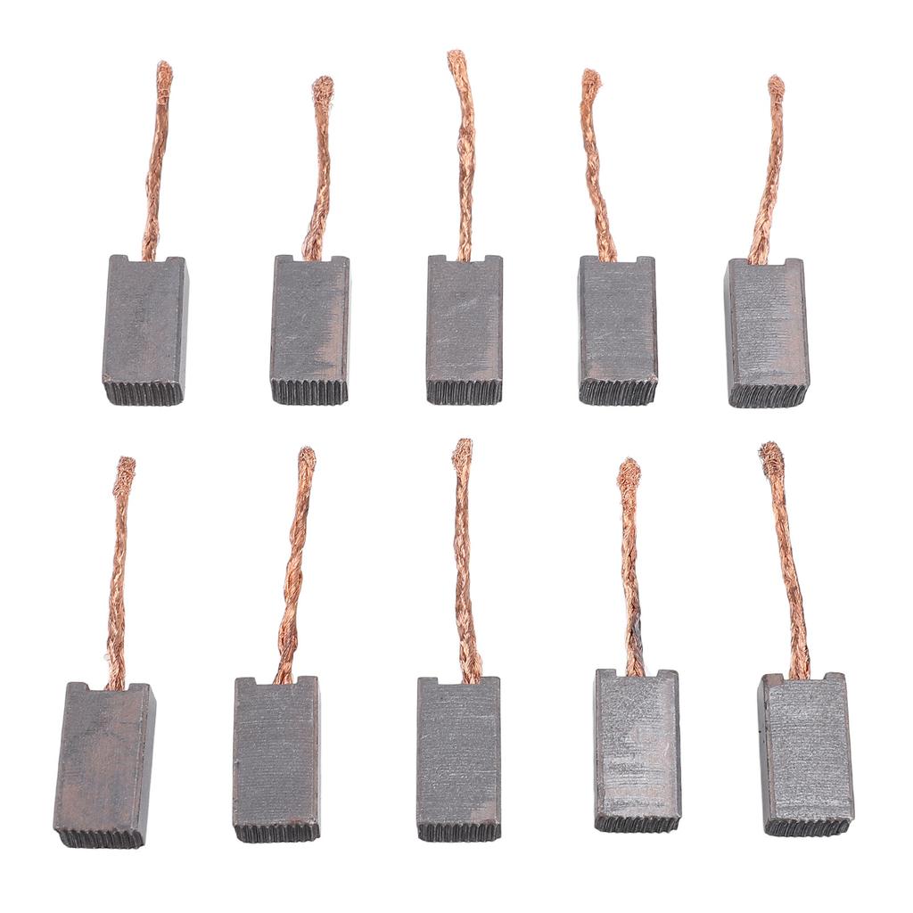 20 шт. Щетка электродвигателя Хорошая электрическая теплопроводность Угольная щетка для двигателя 1020