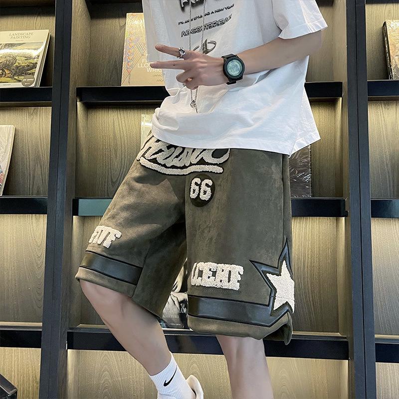 Мужские модные вышитые летние шорты - стили хип-хоп, ретро, японский и гонконгский