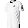 Club Striped Round Neck Comfortable Versatile Short Sleeve T-Shirt Men Tops White Black BK0701