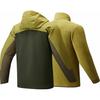 Anta Outdoor Series Three-In-One Detachable Liner Hooded Zipper Waterproof Windproof Jacket Men Jacket New-Green Chestnut-Brown 152446606-3