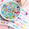 Креативные разделительные бусины россыпью с AB-покрытием для изготовления украшений 7 мм браслет ожерелье 500 шт. аксессуары ручной работы бусины в виде цветка сливы DIY акрил