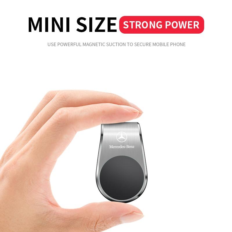 Car Magnetic L-shaped AMG Badge Car Dedicated GPS Phone Holder Car Goods For Mercedes-Benz AMG C500 C200 C300 A B C E GLA CLA GLK GL ML GLE W204 W205