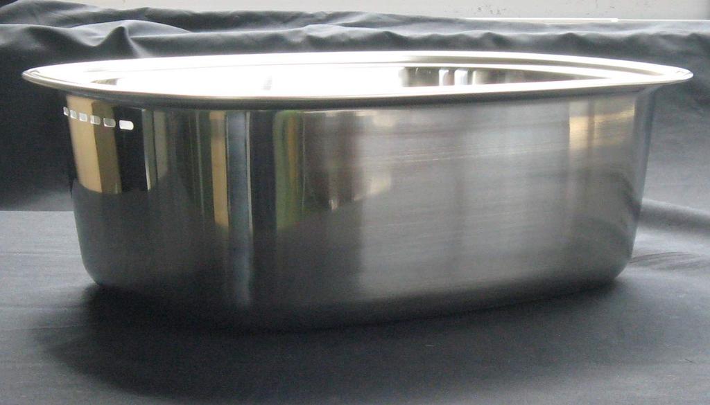 Nagao Tsubame Sanjo Oval X for Stainless Made In Japan Washtub, Shape, 37.5 28.6 Cm, Kitchen, Steel,