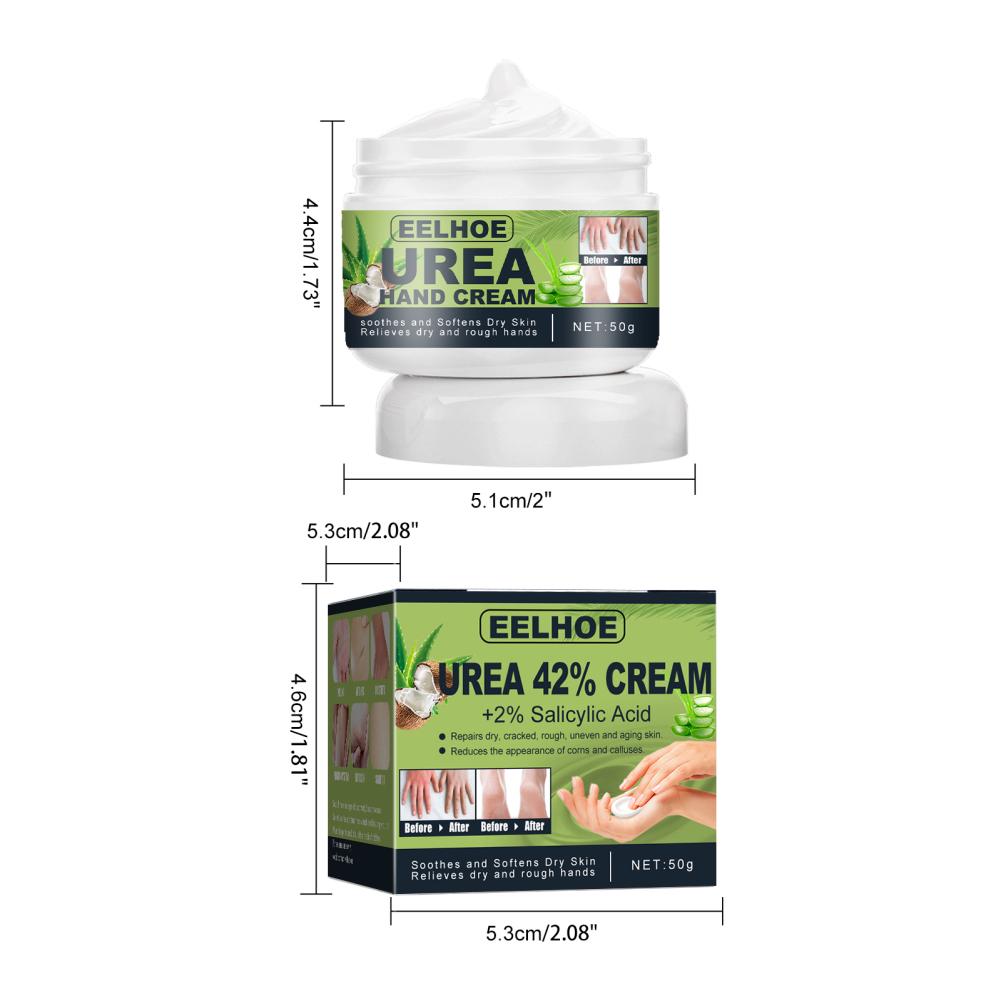50g Urea Foot Cream Hand Anti Cracking Moisturizing Calluses Dead Skin Repair Rehydration Soften Cuticle Smooth Restore