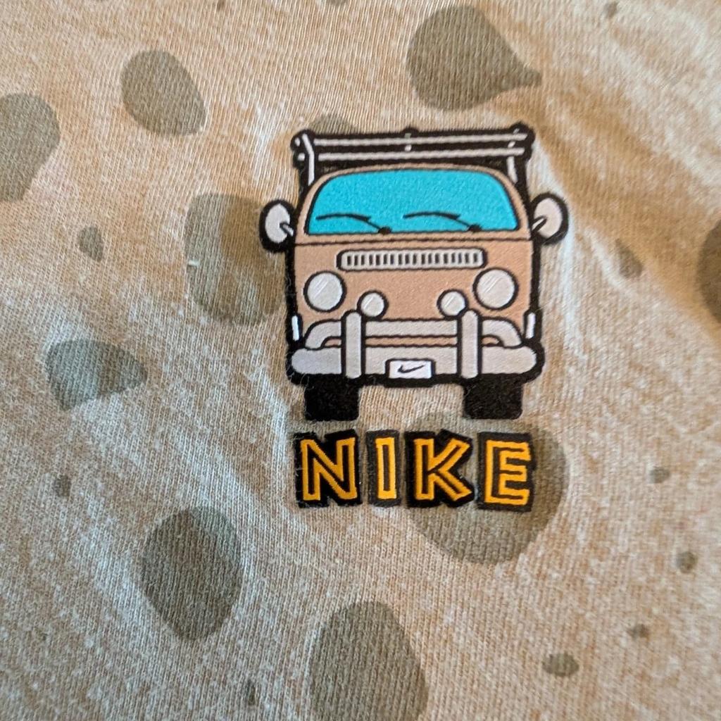 Nike Футболка унисекс с коротким рукавом, топы унисекс, коричневый цвет DX0833-003