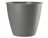 Round plastic flowerpot Azalea gray 17x157cm