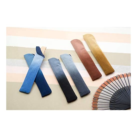 Kyoto Geibido Fan Case 23.5cm Men's Japanese Accessories Made in Japan Gradient (Brown)