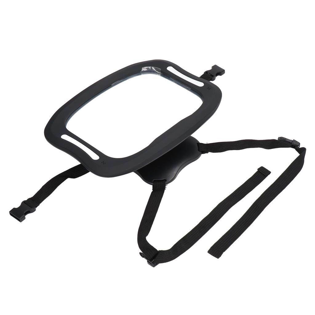 Детское автомобильное зеркало, ударопрочное, вращающееся на 360 градусов, широкое, прозрачное, детское зеркало заднего вида со светодиодами