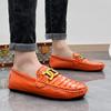 Fashion 2024 New Red Men Loafers Brand Fashion Mens Leather Moccasins Shoes Size 48 Luxury Casual Driving Shoes Male Sapatos Mascu202nos