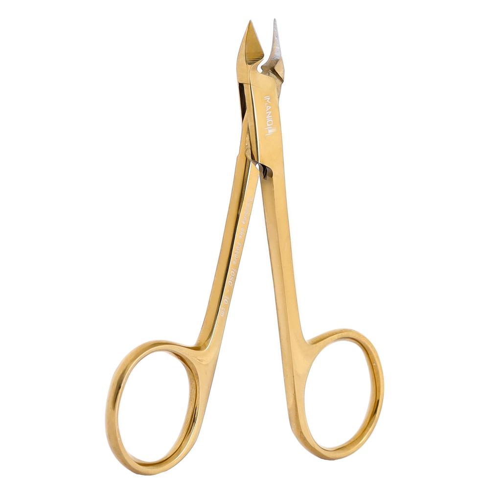 Cuticle Nippers Nail Clippers Cosmetic Scissors Manicure Spa Salon Gold
