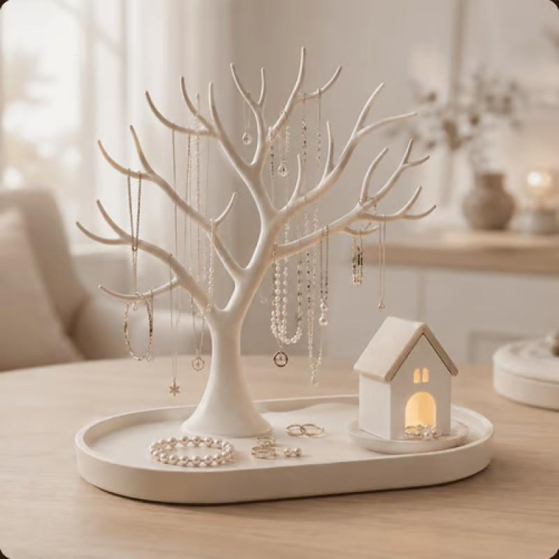 LED Tree Jewelry Display Stand 3D Printed Organizer Decor Home
