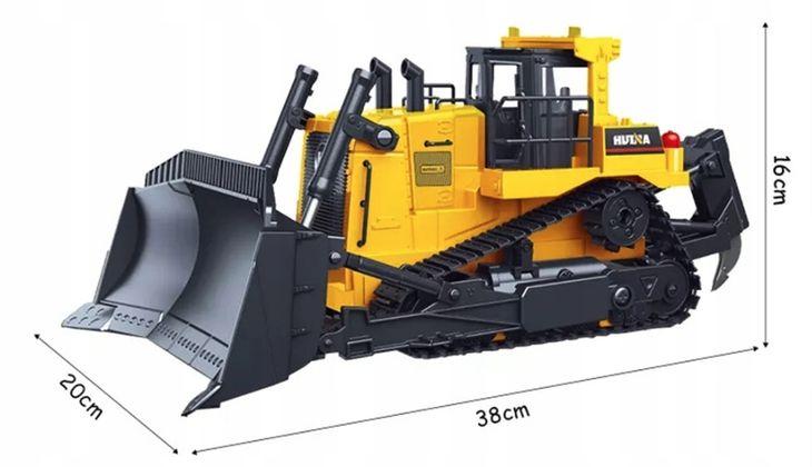 Huina 1554 Loader Rc Bulldozer Toy Large 1:16 Gift For Kids