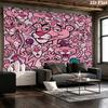 The Pink Panther Wall Tapestry Aesthetic Wall Hanging Printed Fabric Blanket Decorative Tapestries For Bedroom Living Room Home Decor