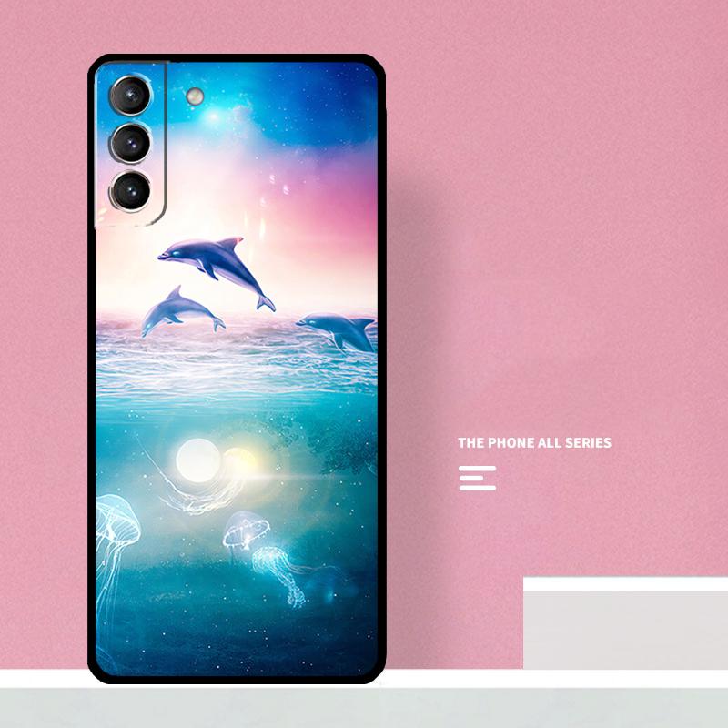Чехол для телефона 'Морской дельфин' для Samsung Galaxy S24 S26 Ultra S20 S21 S22 S23 S25 Plus S10 S25 FE Чехол Coque