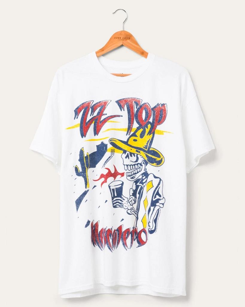 Junk Food Clothing Мужская футболка ZZ Top Mescalero Flea Market Новая XS, L, 2XL