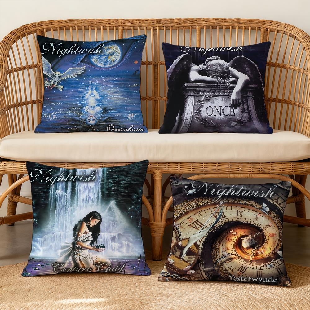 Cushion Cover Square Decorative Throw Pillow Nightwish Case Sofa Bed Car Living ALBUM Room Band Birthday Anniversary Gifts