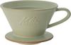 Kalita Kalita Coffee Dripper Mino Ware High Heat Retention Pottery for 2 To 4 People DACHI Kalita MI185 Pistachio Wave Series Made In Japan Drip