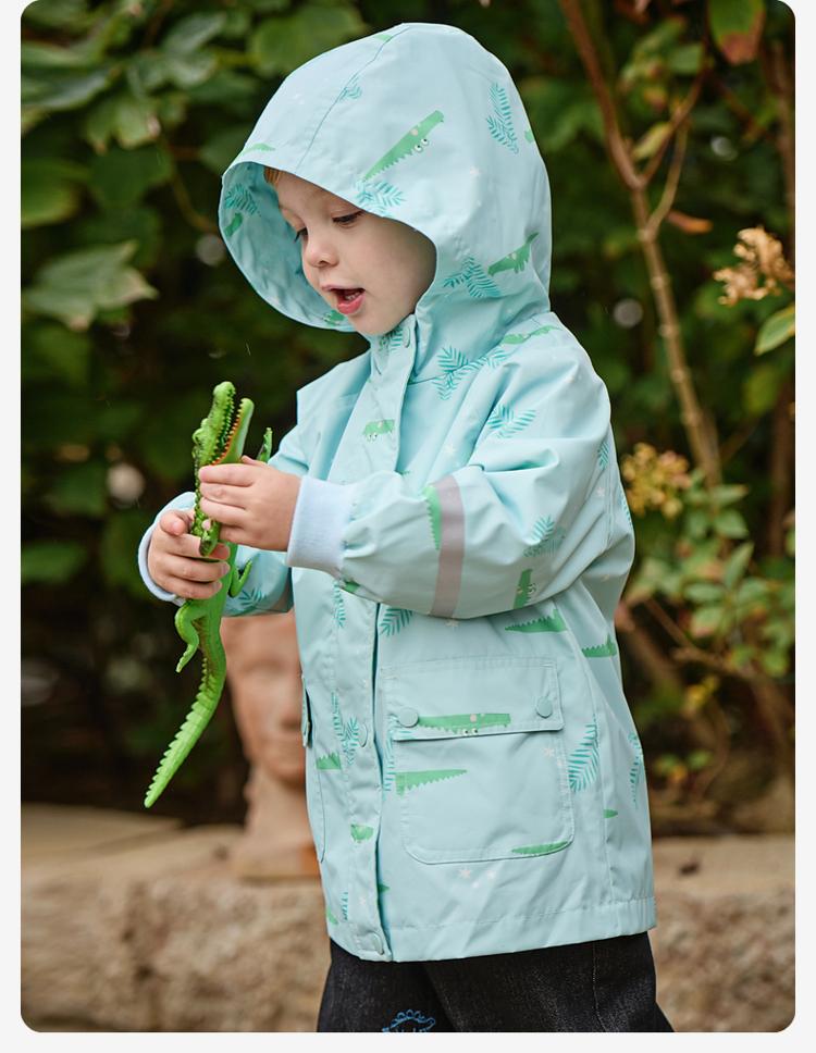 David Bella Boys' Coat Spring New Children's Waterproof and Breathable Top Baby Windproof Coat
