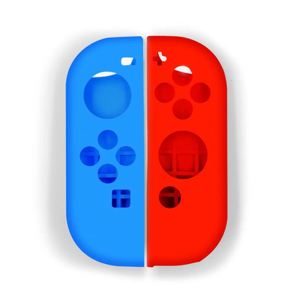 For Switch Controller Case For NS Joycon Cover Skin Replacement Handle Silicone Case With Thumb Grip For Nintendo Switch