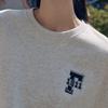 FILA Sweatshirts Men's Moon Whisper Heather Gray Crew Neck Moderate Regular F11U439203FMG