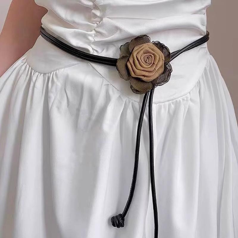 Women Fashion thin Belt Adjustable for Dress Jeans, Bohemian Waist Belt for Women, dress decor belt