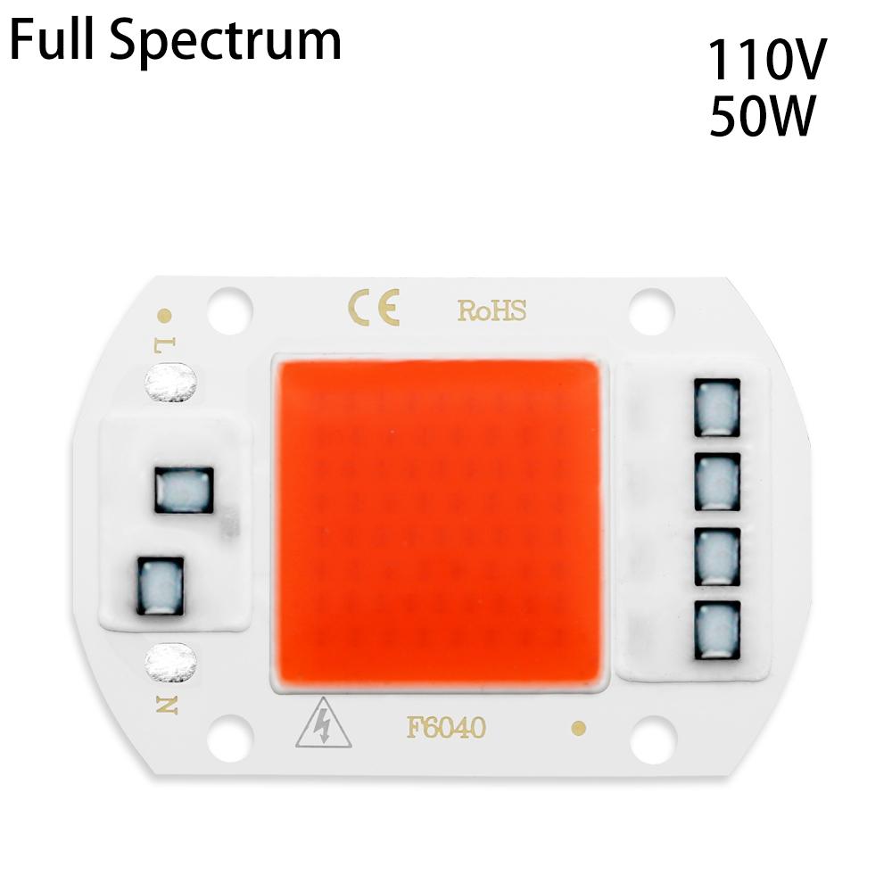 Светодиодные лампы COB LED лампы CHIP AC 110V 50W 30W 20W 10W Hight Brightness Lighting COB Lights Chip For DIY Smart IC Full Spectrum Flood Light