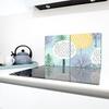 GLASS CUTTING BOARD PLATE 2x40x52 TREE