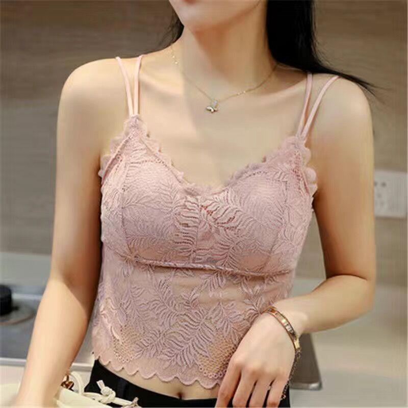 Сексуальный женский кружевной жилет без рукавов, бюстгальтер с вырезами, с подкладкой, топы, нижнее белье, женский бралетт