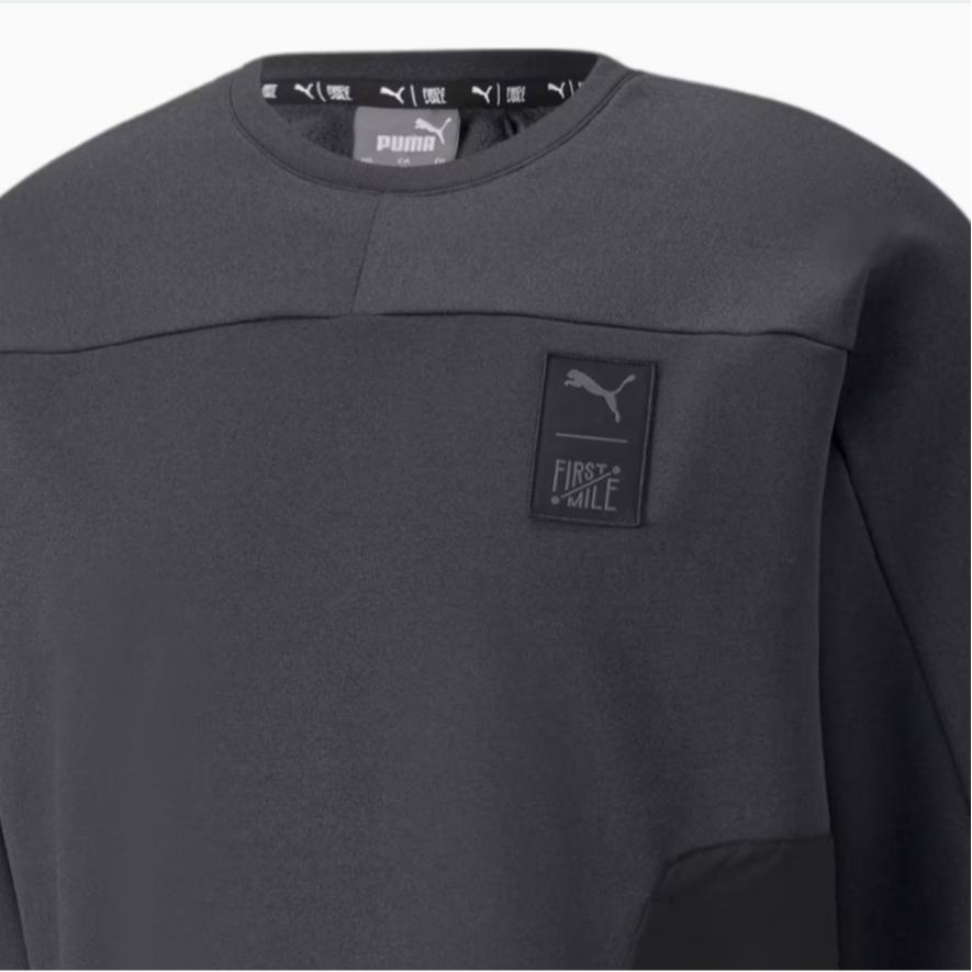 Puma Экологичная серия с логотипом бренда, спортивная толстовка с капюшоном, мужская толстовка, черная 521005-01