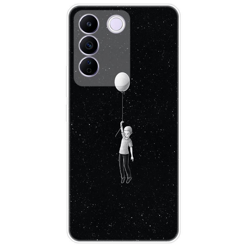 For Vivo V27e V 27e Case Soft Silicone Back Cover Cartoon Phone Case Diversification
