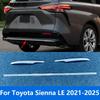 For Toyota Sienna LE - 2024 2025 Chrome Rear Bumper Lip Trim Spoiler Body Kit Splitter Diffuser Protector Accessories