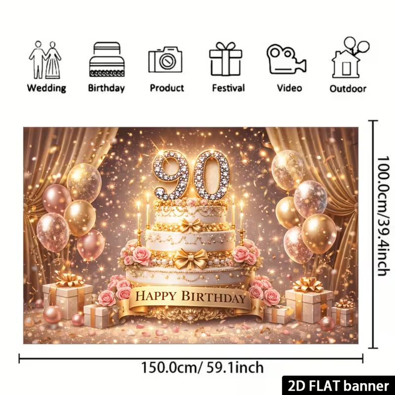 Двумерный фон для 50-летия, золотая бриллиантовая цифра 50 с короной, баннер для фотобудки на вечеринку