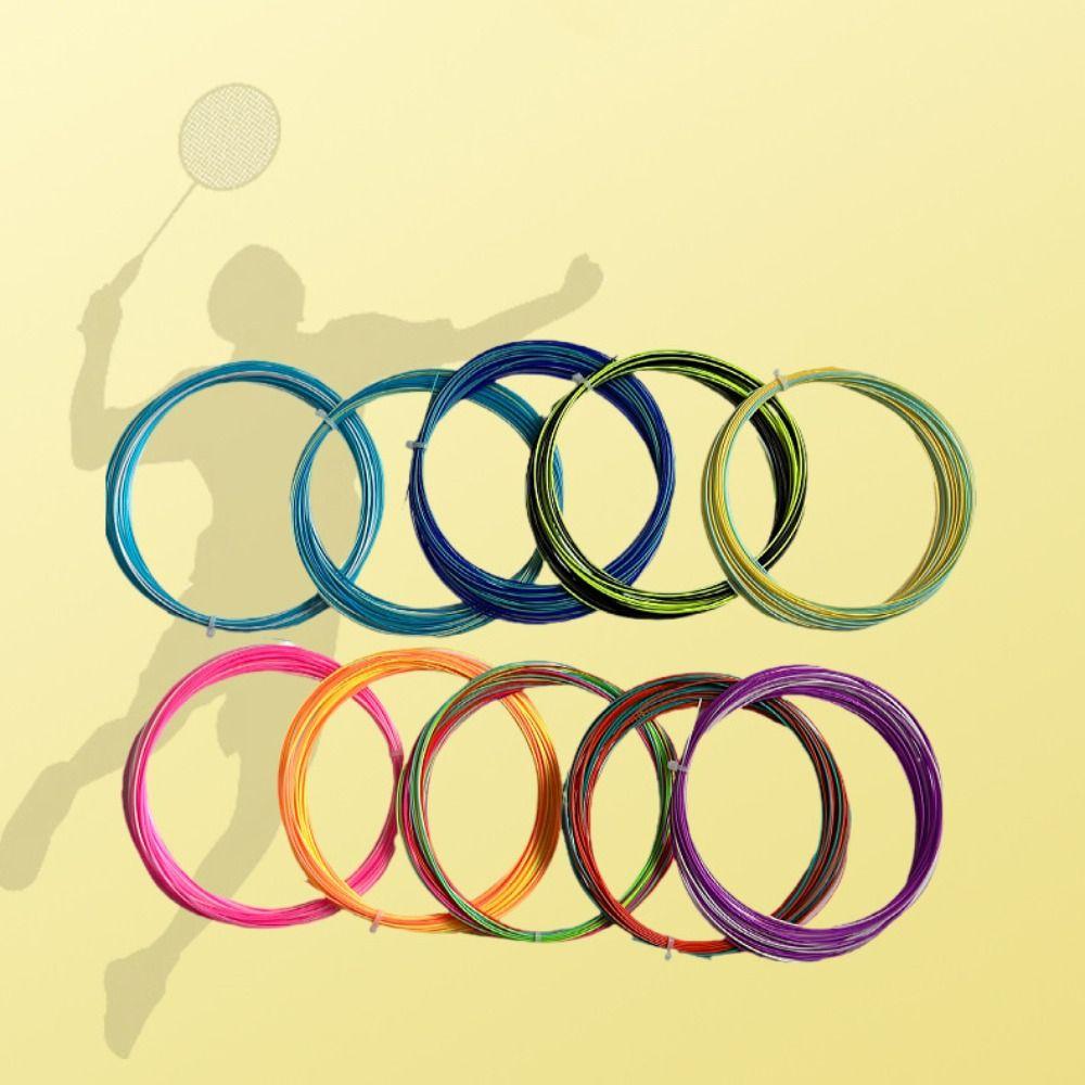 0.73mm Colorful Rainbow Badminton String Elastic Colorful Racket Line Badminton Club