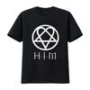 Футболка с логотипом Heartagram Him Band Роза винтажная стирка слегка повседневная топ для повседневной носки графический мужская мода удобная