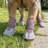 4Pcs Breathable Pet Net Boots Non-Slip Puppy Foot Covers Dog Paw Protectors  Hot Pavement