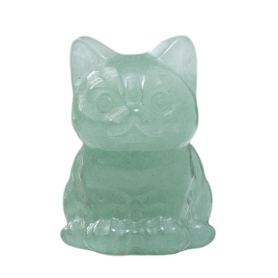 Статуя кошки, очаровательный мини-размер, внешний вид, насыщенный цвет, фигурка счастливого кота, настольное украшение