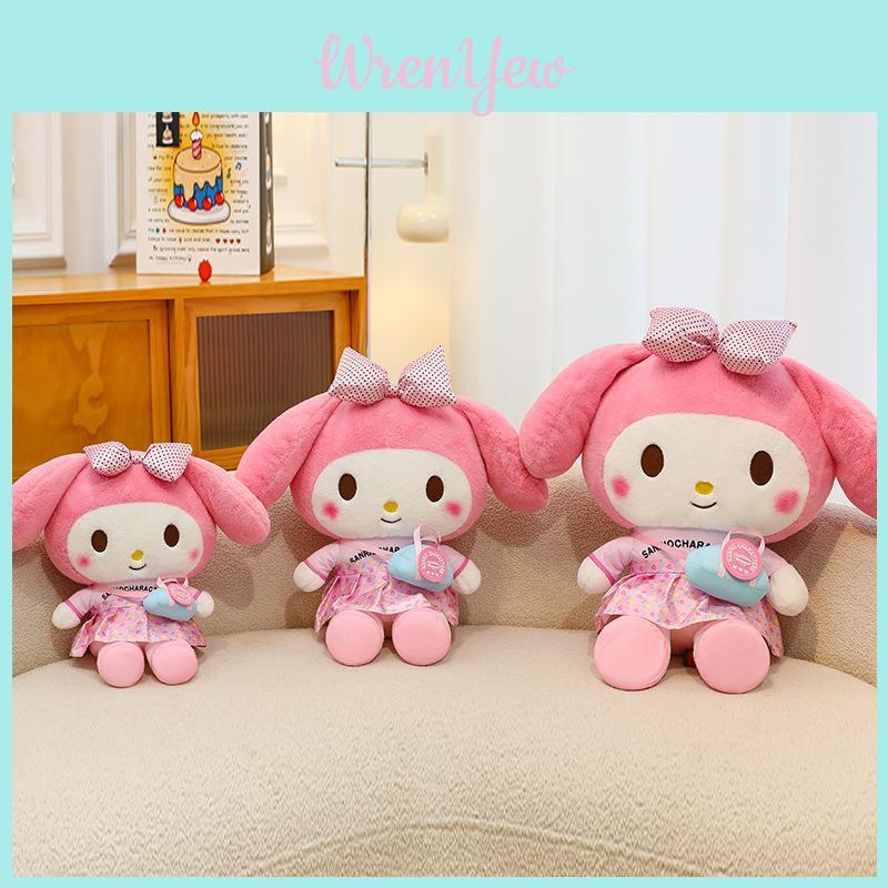 Extra Large My Melody And Kuromi Plush Toy Beautifully Detailed Soft Stuffed Bear