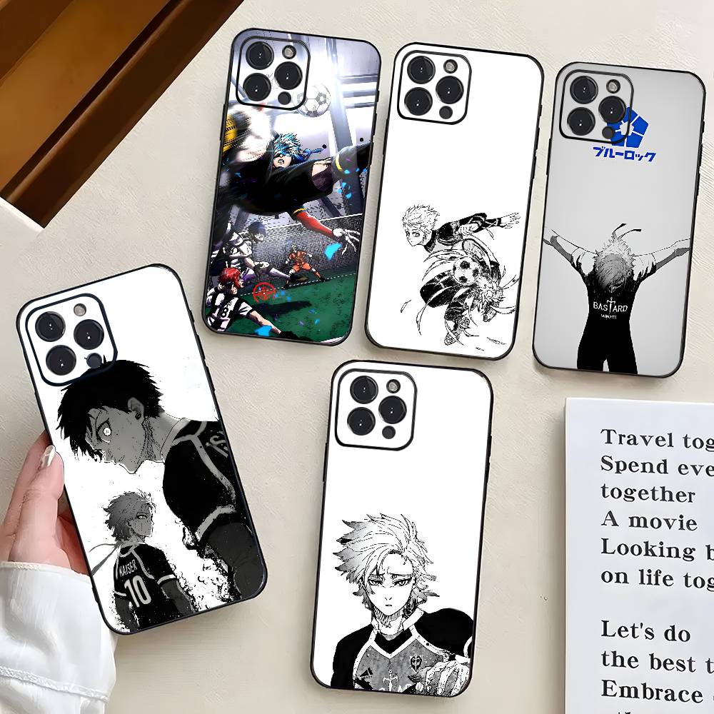 Аниме М-Майкл Кайзер Для IPhone 17 Air 16 15 14 13 12 11 Pro Черный Мягкий Чехол для Телефона