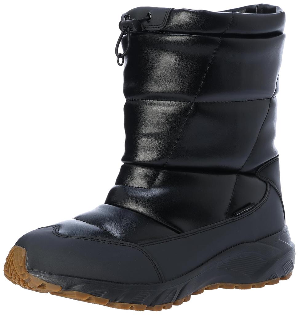 SPALDING Stivali da neve impermeabili da uomo, calzata larga, 6E, SFW 4140, Nero, Taglia 26,5 cm
