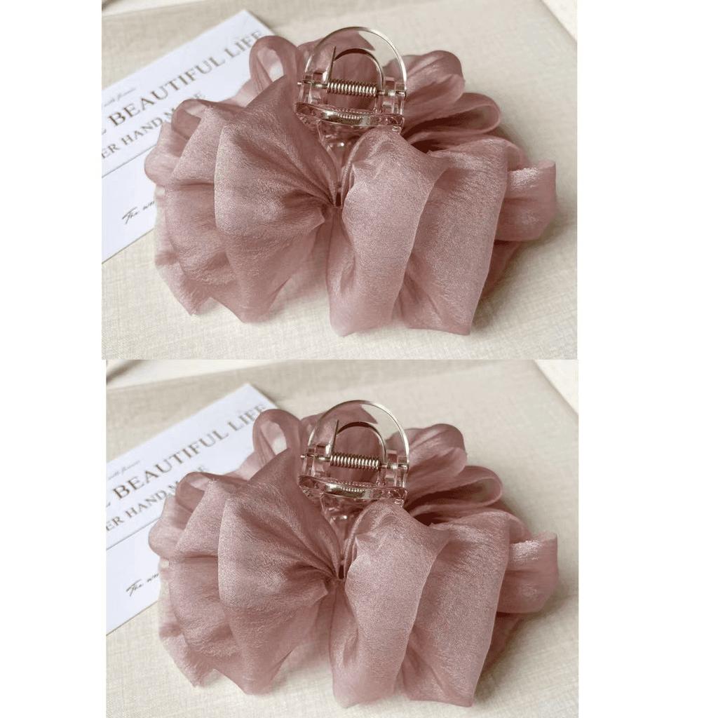 Головной убор Шелковый Облако Пузырь Зажим Зажим Пан Акула Простая и Модная Шпилька Женские Аксессуары Для Волос