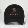 Крутая Хиппи Бейсболка с изогнутым козырьком Принт 'God Got Me' Премиальная Тракерная Кепка Snapback Кепка для Повседневного Отдыха На Открытом Воздухе Спортивная