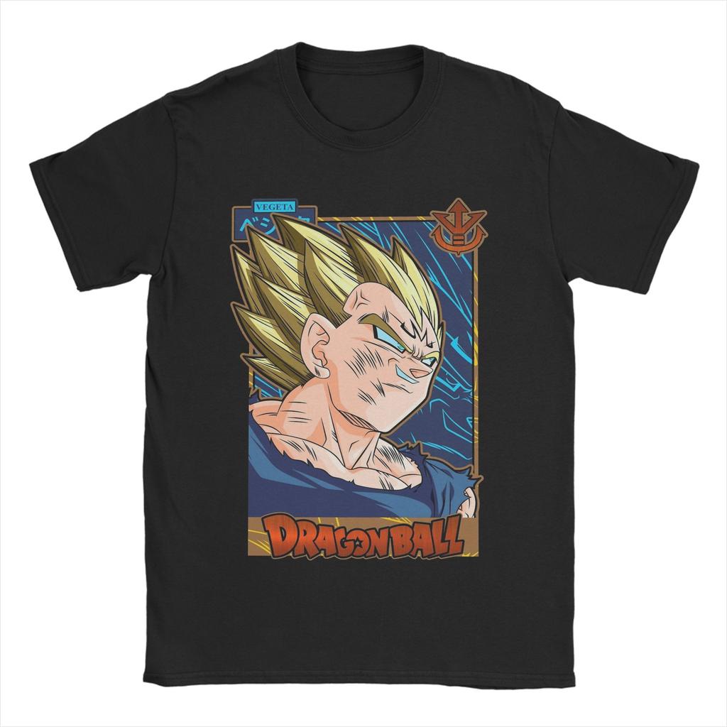 Vegeta D-Dragon Ball T Shirt Pure Cotton Clothing Leisure Short Sleeve Round Collar Tee Shirt Summer T-Shirts Unisex