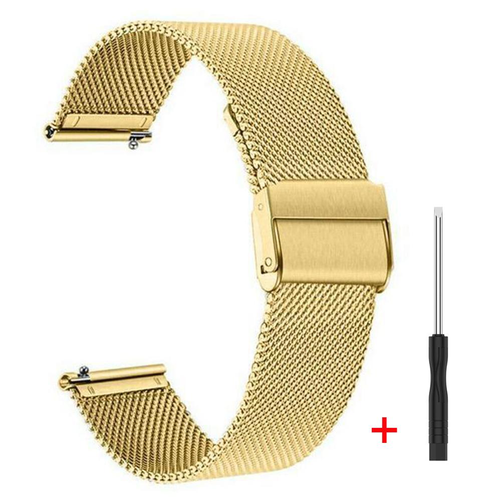Stainless Steel Strap For Amazfit GTR 4 GTR 47mm 2e Metal Mesh Band For Amazfit GTS 4 mini/Bip 3 Pro/Stratos Wristband Bracelet